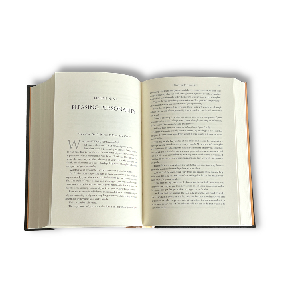 The Law of Success by Napoleon Hill - Collectible Leather Bound Hardcover