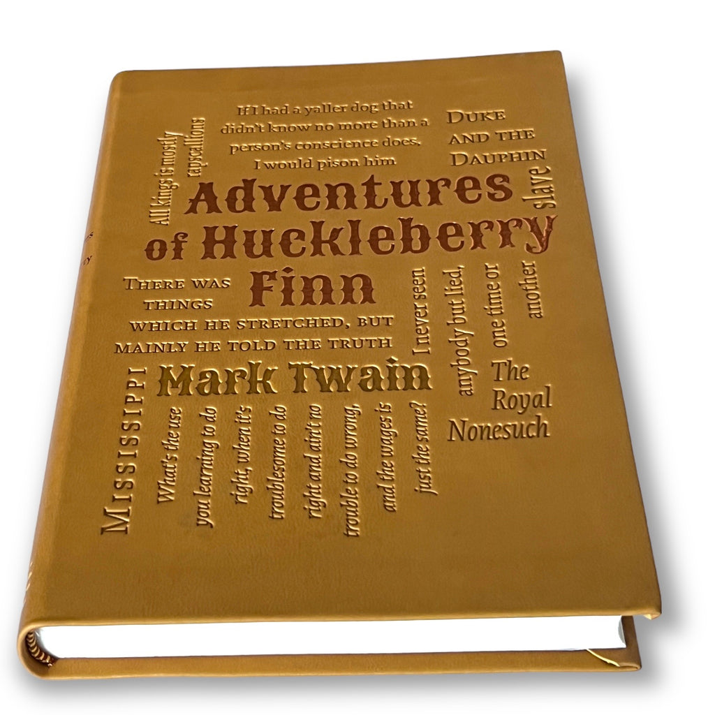 Adventures of Huckleberry Finn by Mark Twain - Collectible Deluxe Special Gift Edition - Soft Leather Feel Cover - Best Seller - Classic Book