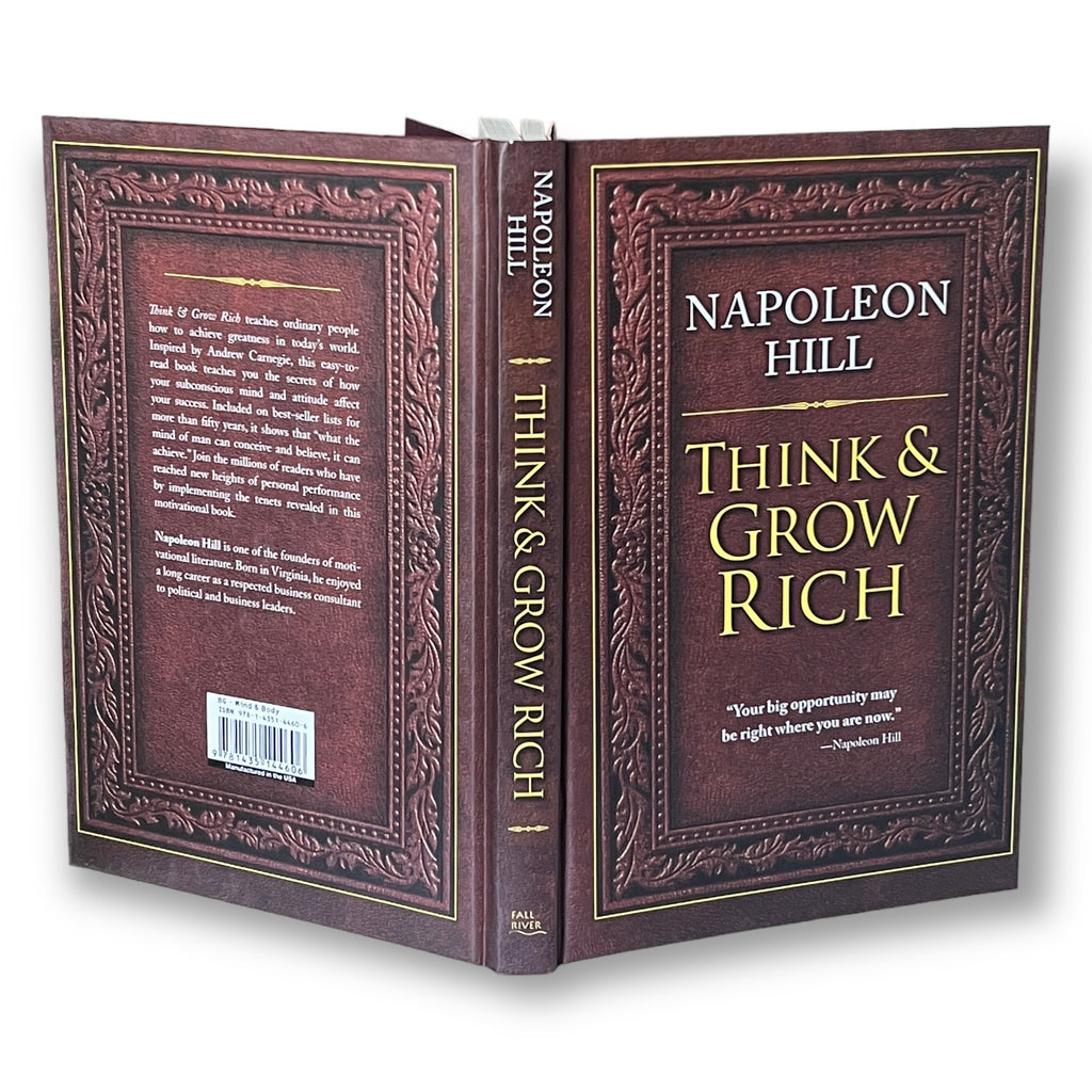 THINK And GROW RICH by Napoleon Hill - Collectible Deluxe Special Edition - Hardcover - Best Seller - Classic Book