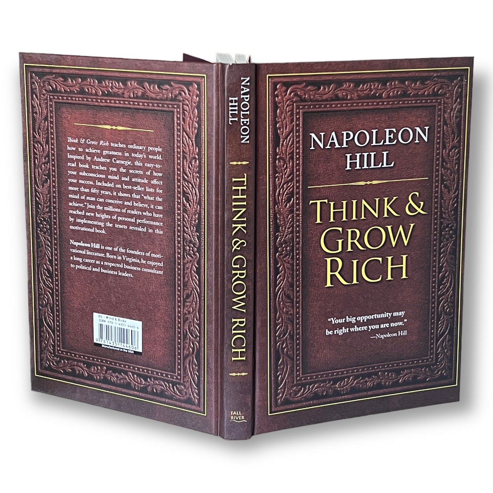 THINK And GROW RICH by Napoleon Hill - Collectible Deluxe Special Edition - Hardcover - Best Seller - Classic Book