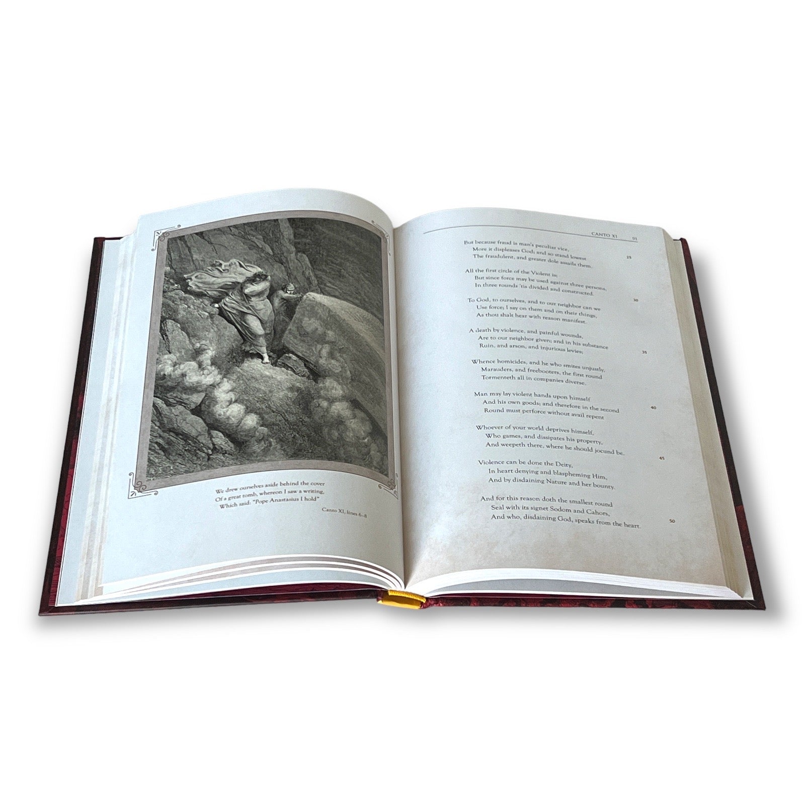 Inferno of the Divine Comedy by Dante Alighieri - Illustrated Full-Color Hardcover