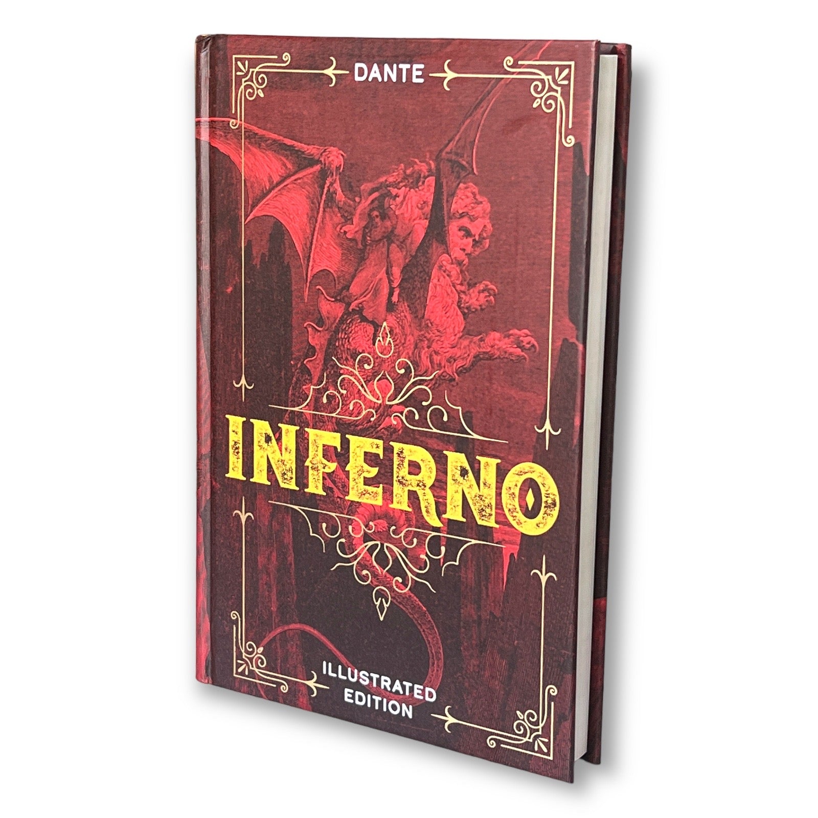 ILLUSTRATED Dante Alighieri INFERNO of the Divine Comedy Collectible Deluxe Gift Edition Hardcover Best Seller Classic Book