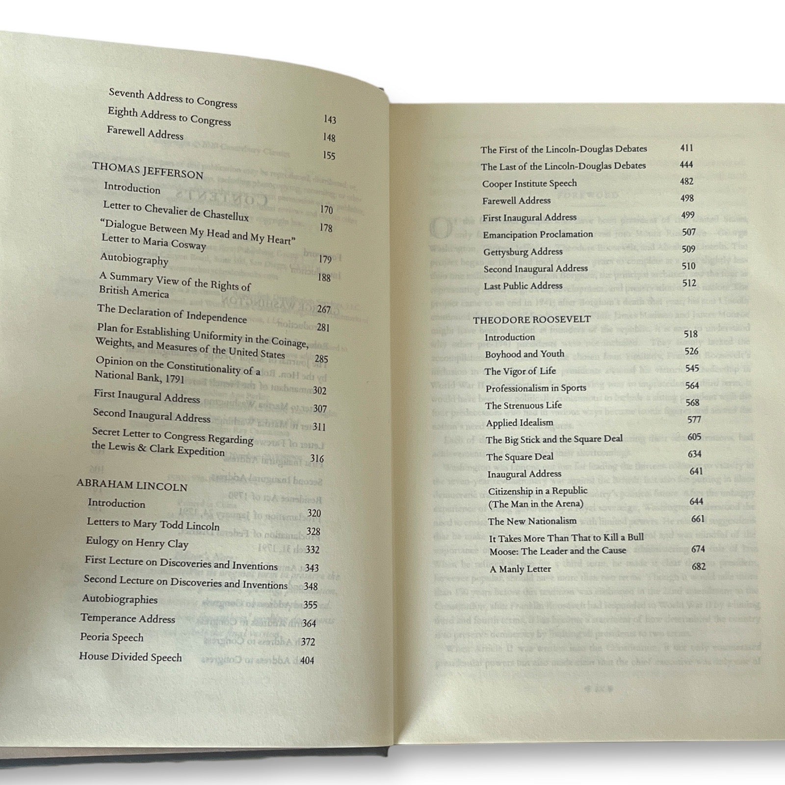 Monument: Jefferson, Washington, Lincoln, Roosevelt - Collectible Deluxe Special Gift Edition - Leather Bound Hardcover - Classic Book