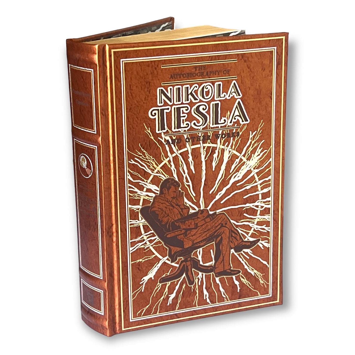 The Autobiography of Nikola Tesla and Other Works by Thomas Martin - Collectible Illustrated Deluxe Edition - Clothbound - Best Seller - Classic Book