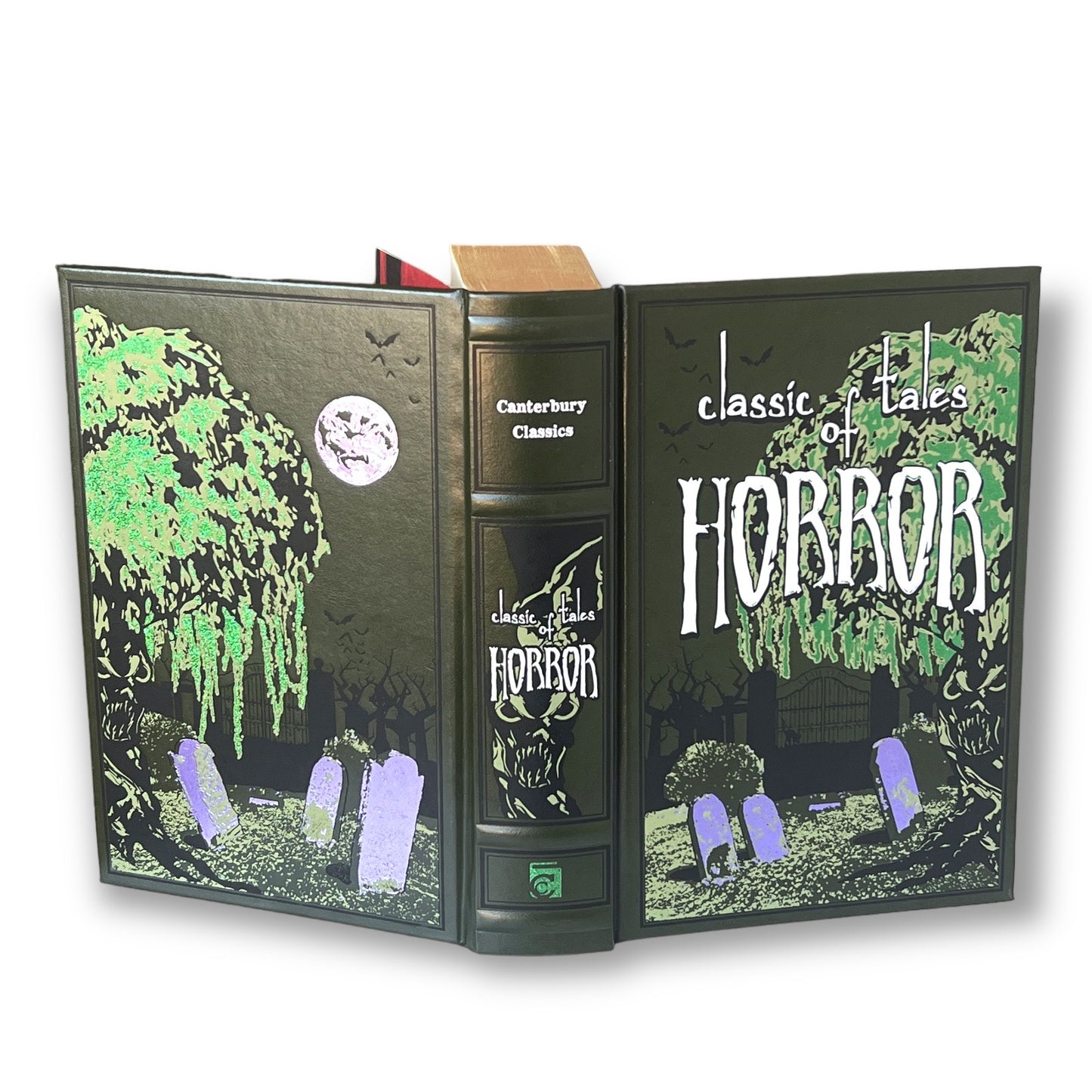 CLASSIC TALES Of HORROR: Poe, Stoker, Doyle, Lovecraft, James, etc- Collectible Deluxe Special Gift Edition - Leather Bound Hardcover Book