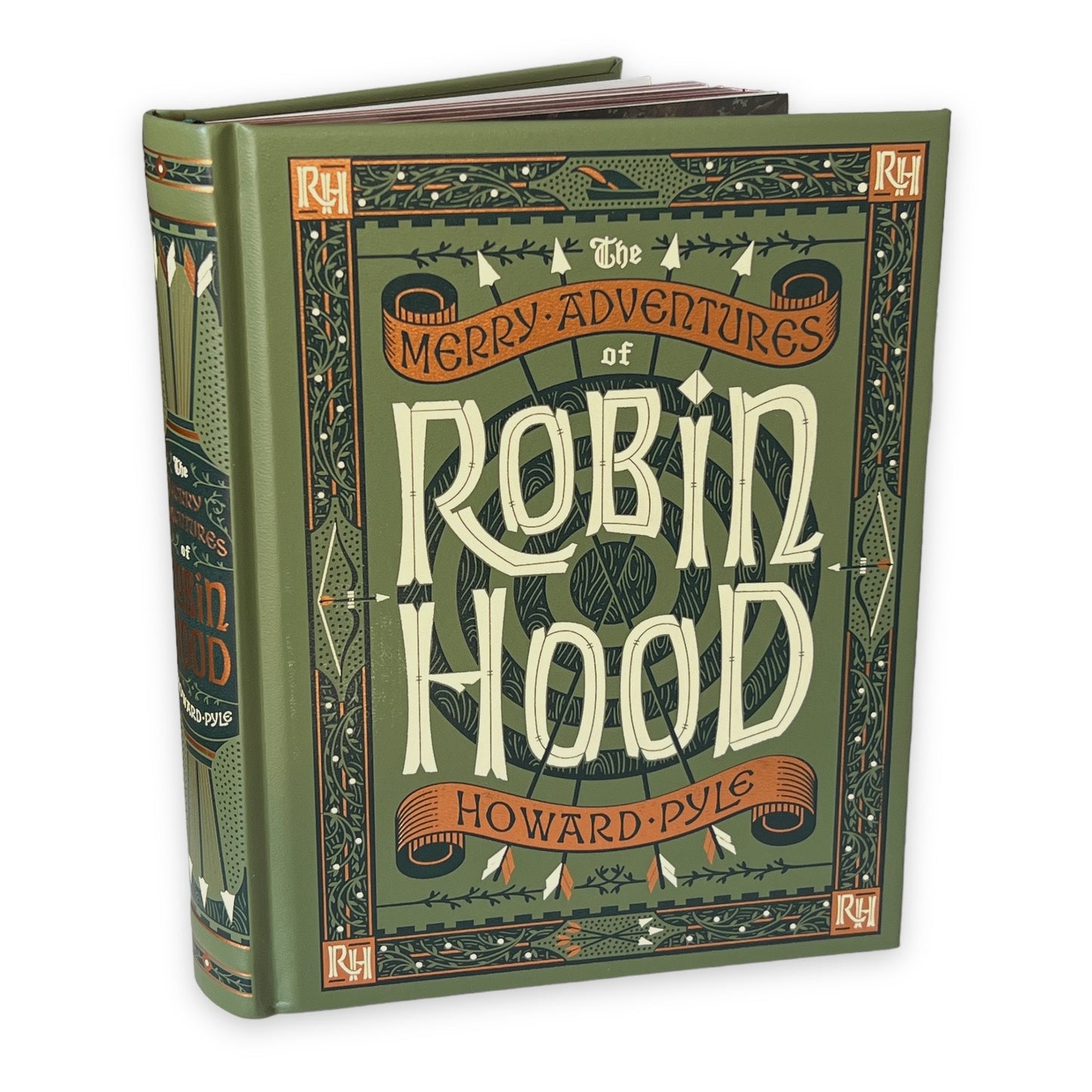 ROBIN HOOD by Howard Pyle The Merry ADVENTURES - Collectible Deluxe Special Illustrated Gift Edition - Leather Bound Hardcover Classic Book