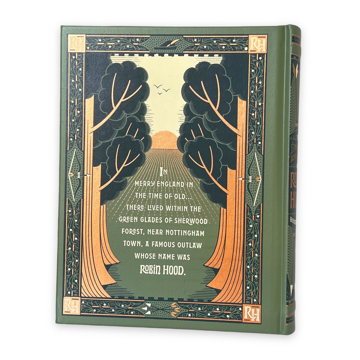 ROBIN HOOD by Howard Pyle The Merry ADVENTURES - Collectible Deluxe Special Illustrated Gift Edition - Leather Bound Hardcover Classic Book