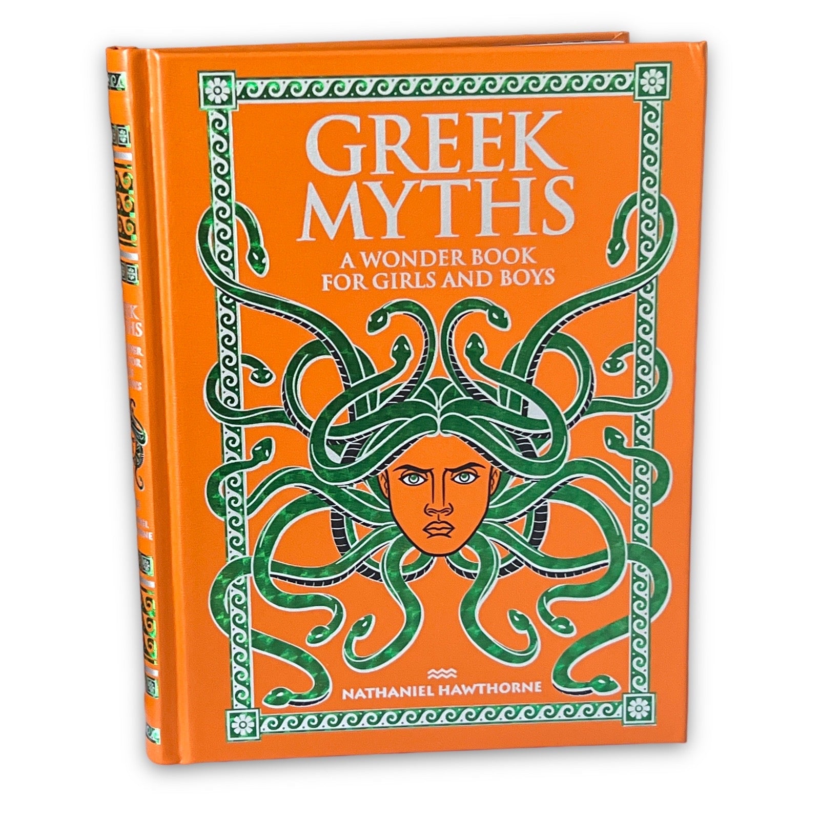 Greek Myths: A Wonder Book for Girls and Boys by Nathaniel Hawthorne - Collectible Illustrated Leather Bound Hardcover