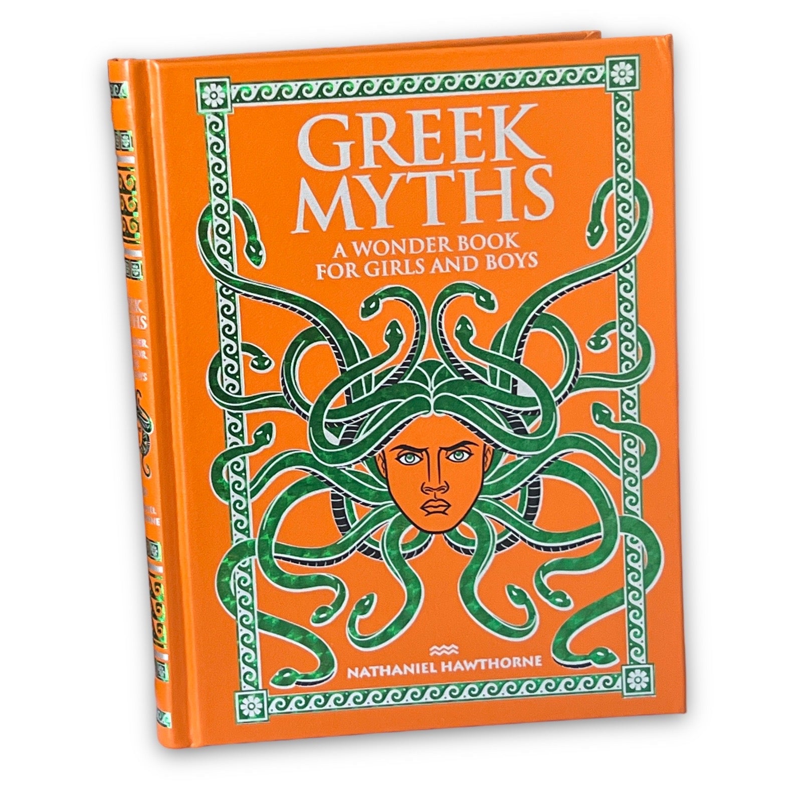 Greek Myths: A Wonder Book for Girls and Boys by Nathaniel Hawthorne - Collectible Illustrated Leather Bound Hardcover