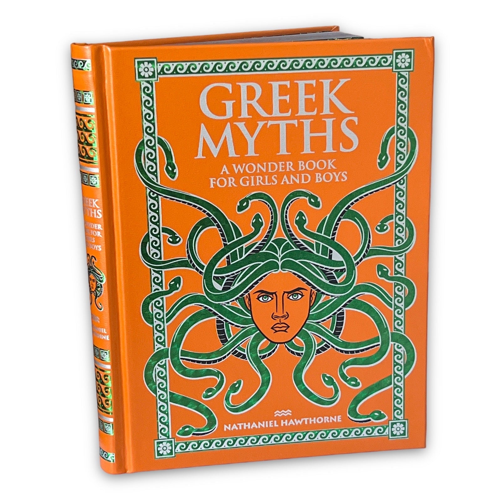 Greek Myths: A Wonder Book for Girls and Boys by Nathaniel Hawthorne - Collectible Illustrated Leather Bound Hardcover