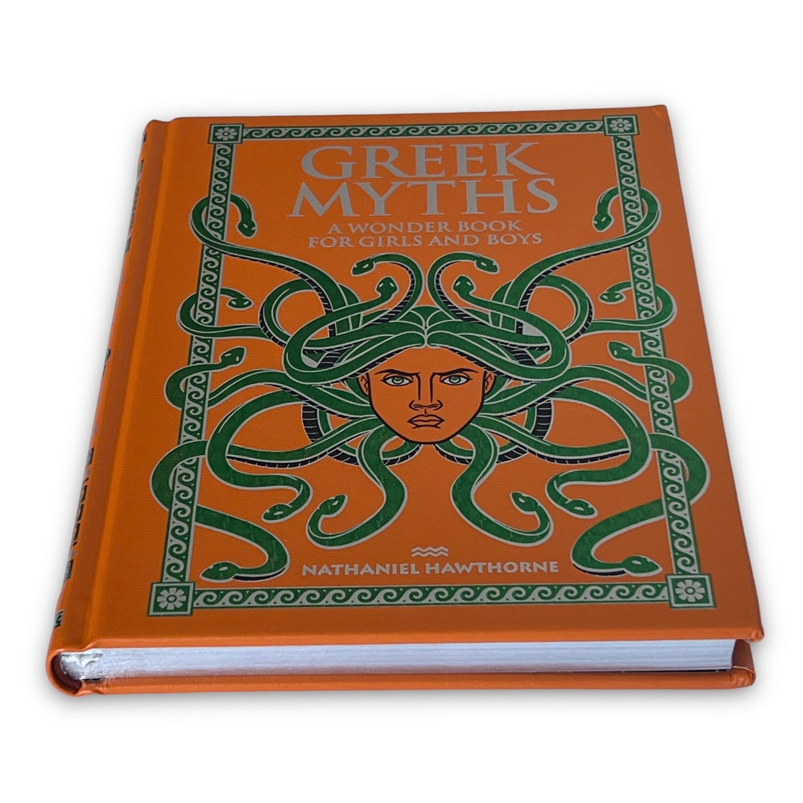 Greek Myths: A Wonder Book for Girls and Boys by Nathaniel Hawthorne - Collectible Illustrated Leather Bound Hardcover