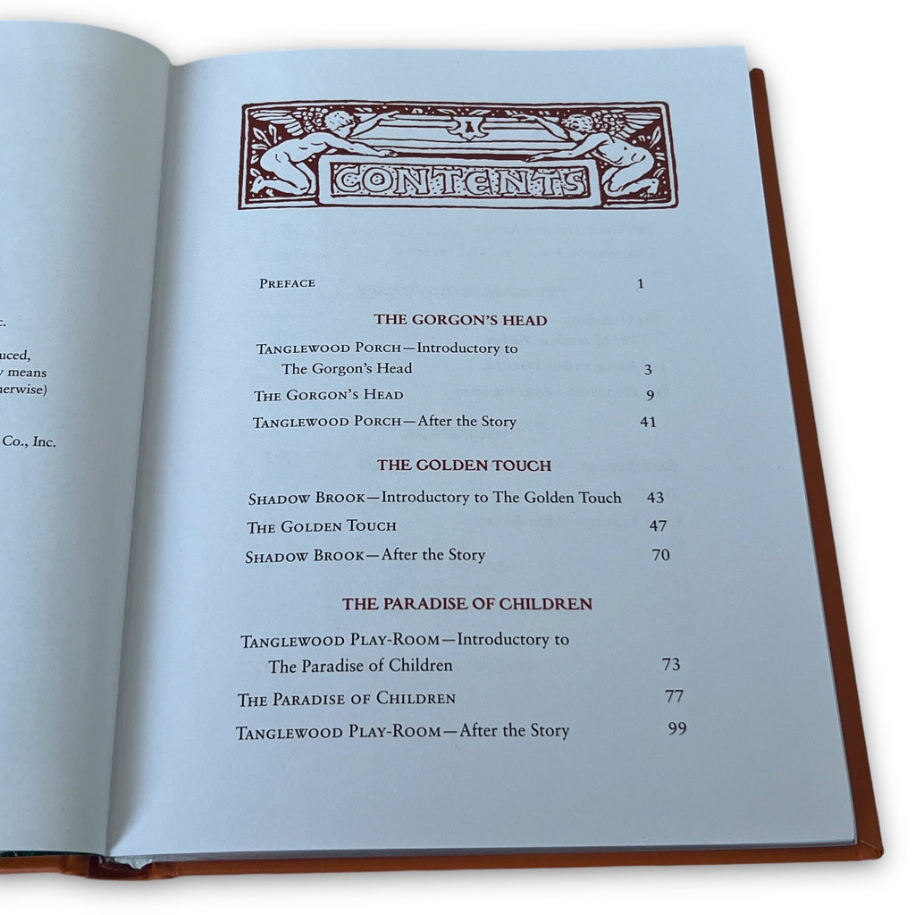 Greek Myths: A Wonder Book for Girls and Boys by Nathaniel Hawthorne - Collectible Illustrated Leather Bound Hardcover