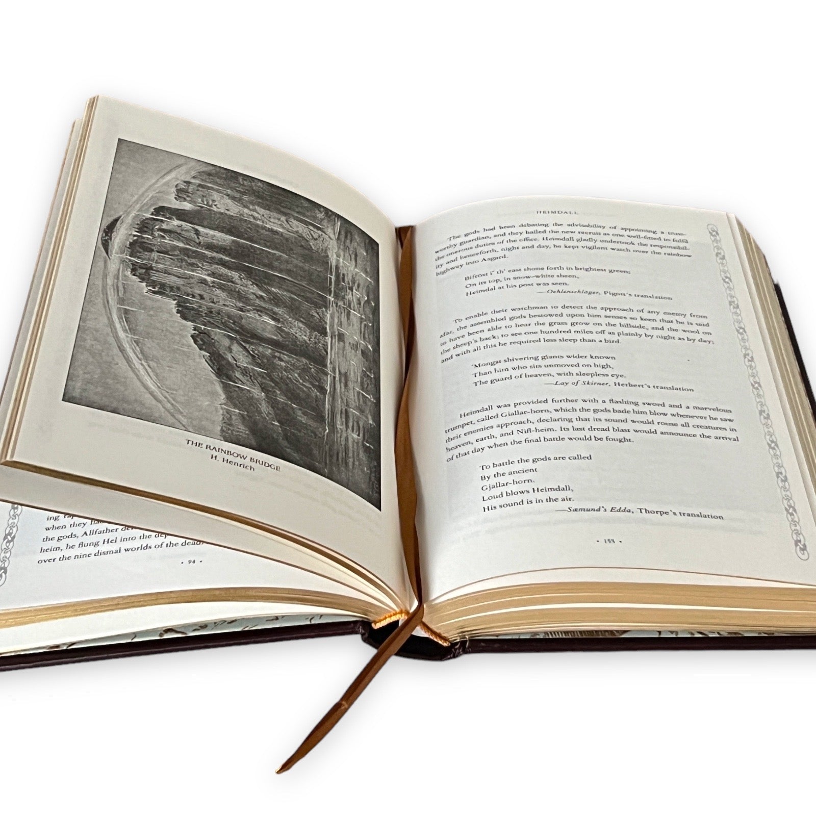 Tales of Norse Mythology by Helen Guerber - Collectible Leather Bound Hardcover