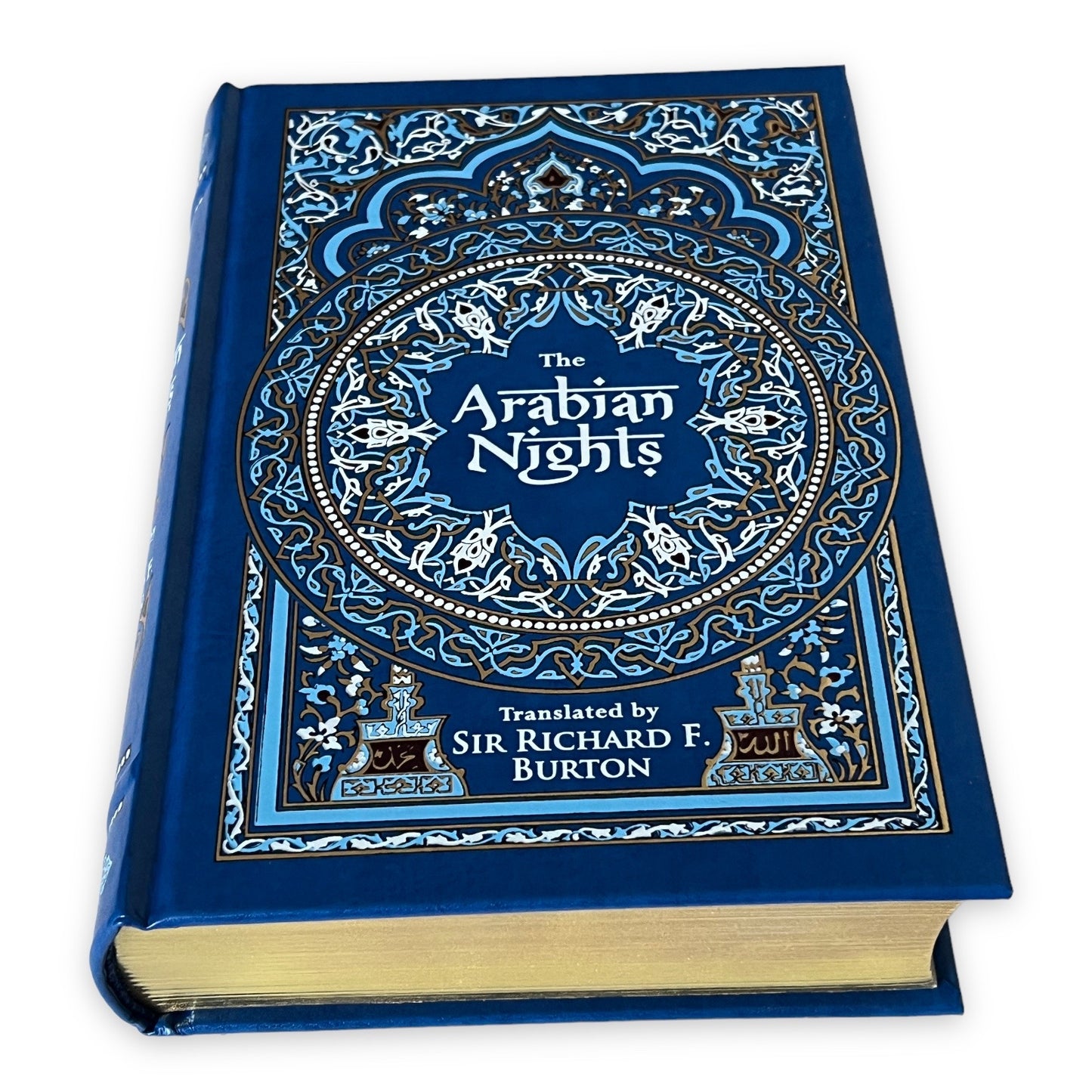 The ARABIAN NIGHTS translated by Richard Burton - Collectible Deluxe Special Edition - Leather Bound Hardcover - Best Seller - Classic Book