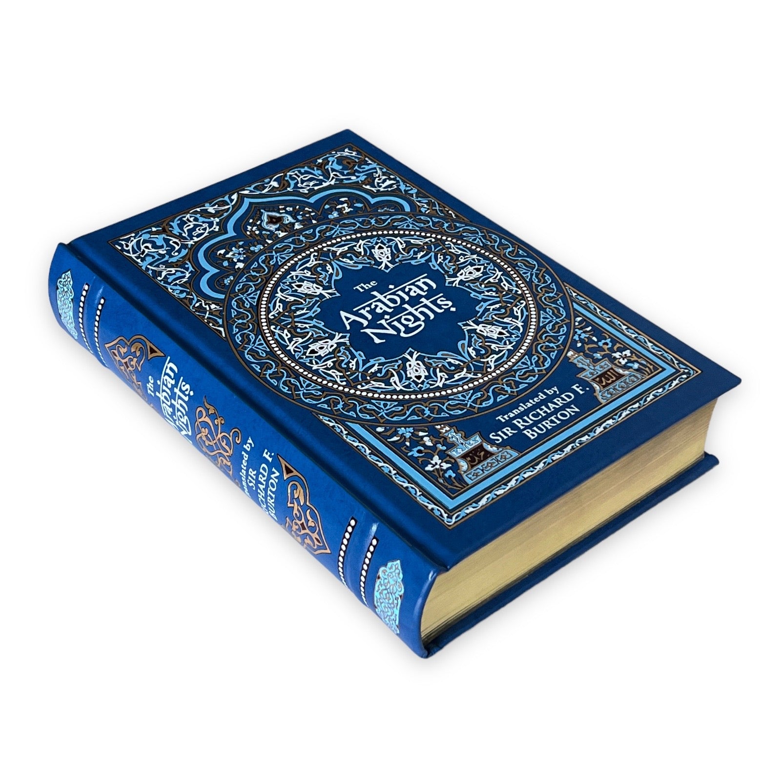The Arabian Nights translated by Richard Burton - Collectible Leather Bound Hardcover