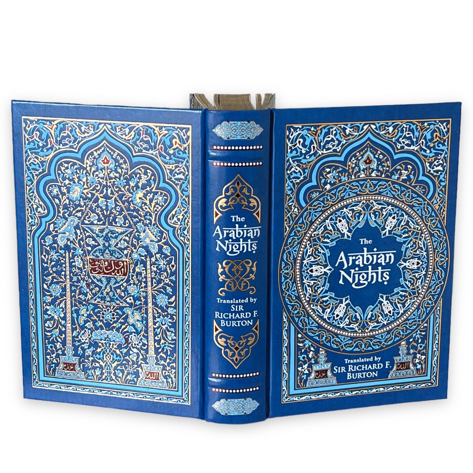 The Arabian Nights translated by Richard Burton - Collectible Leather Bound Hardcover