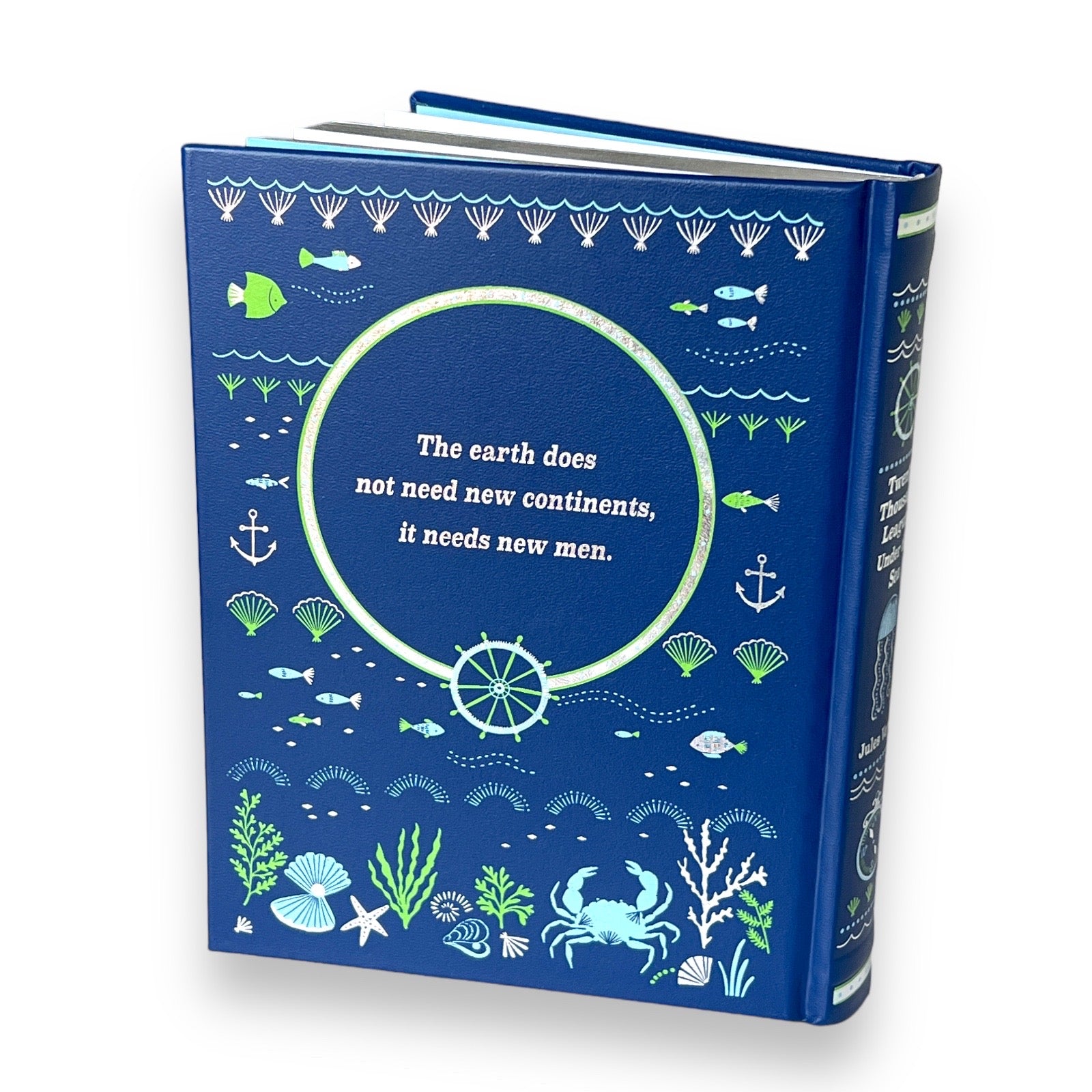 Twenty Thousand Leagues Under the Sea by Jules Verne - Collectible ILLUSTRATED Leather Bound Hardcover