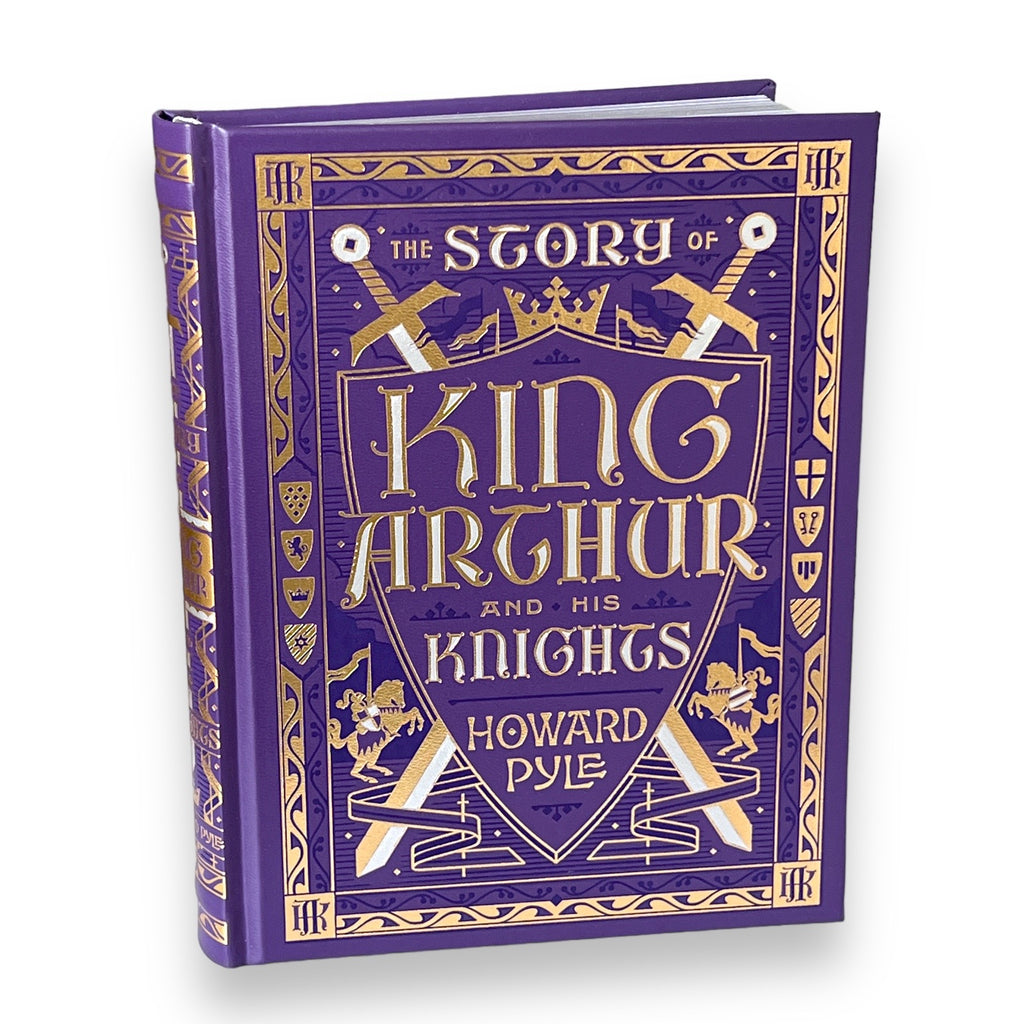 The Story of King Arthur and His Knights by Howard Pyle - Collectible Illustrated Gilded Leather Bound Hardcover
