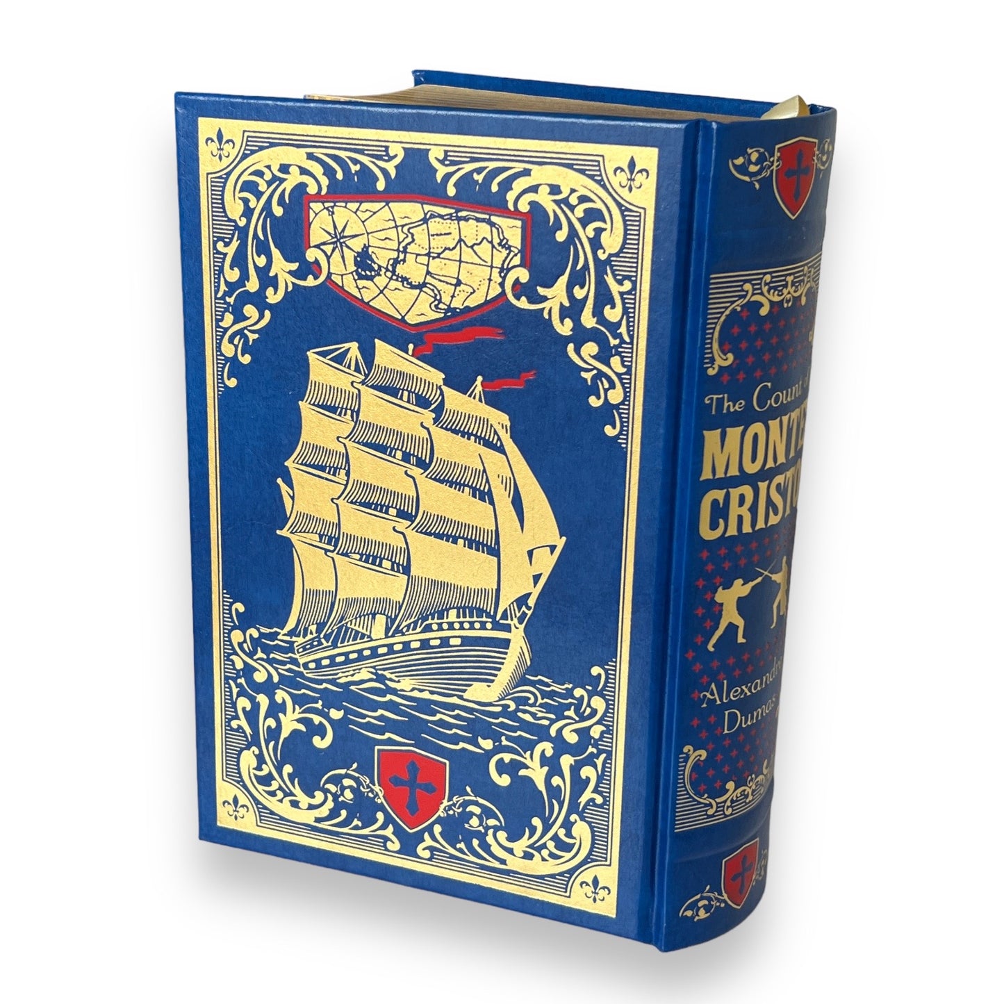 The COUNT Of MONTE CRISTO by Alexandre Dumas - Collectible Deluxe Special Gift Edition - Leather Bound Hardcover - Classic Book