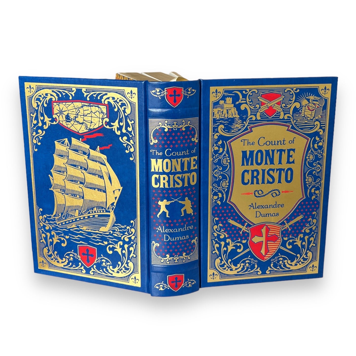 The COUNT Of MONTE CRISTO by Alexandre Dumas - Collectible Deluxe Special Gift Edition - Leather Bound Hardcover - Classic Book