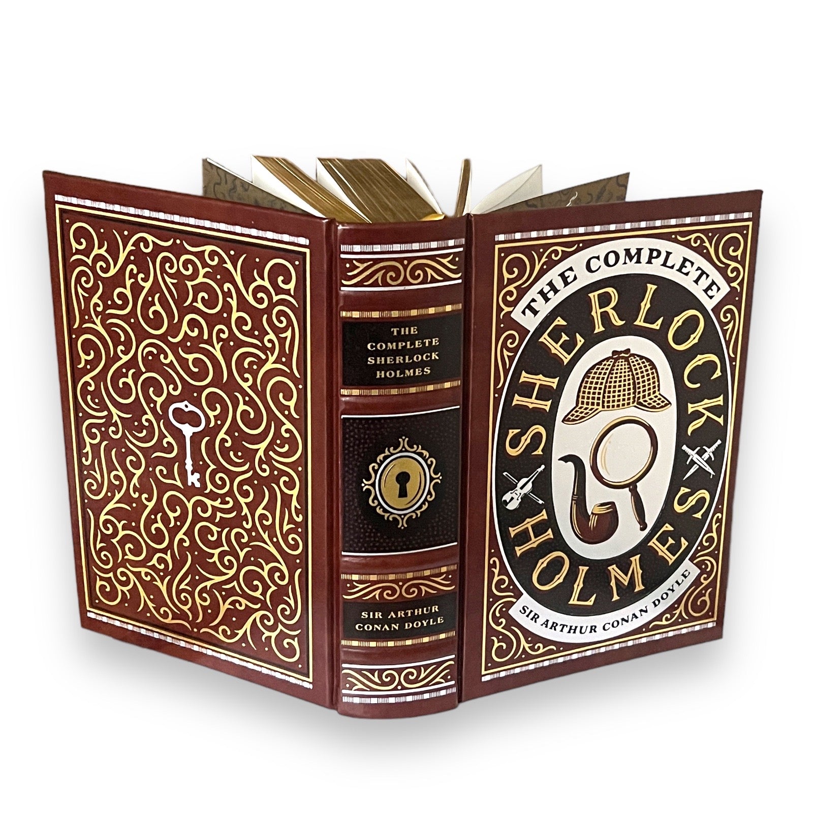 Complete Sherlock Holmes by Arthur Conan Doyle - Collectible Leather Bound Hardcover