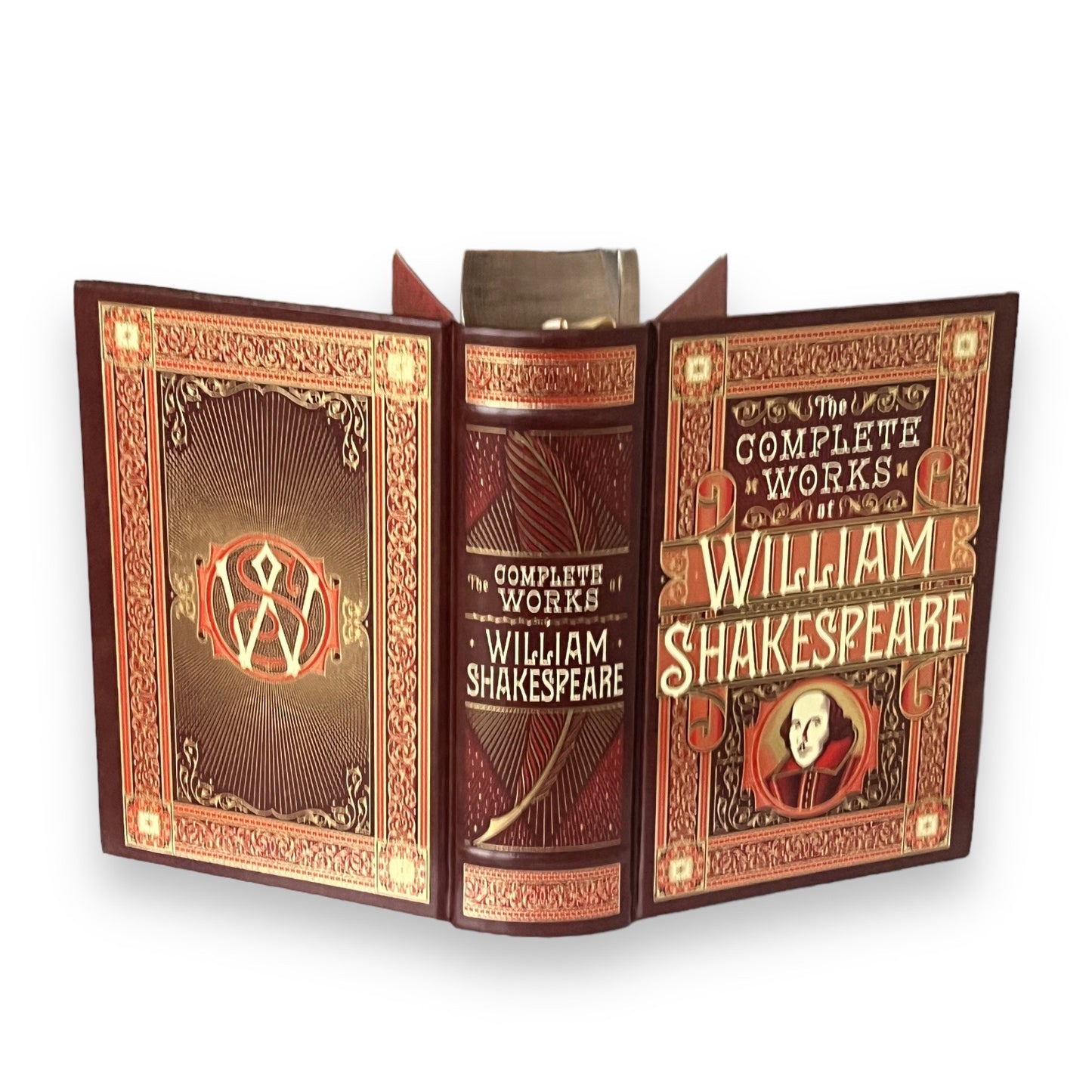 Complete Works OF WILLIAM SHAKESPEARE: Romeo Juliet, Hamlet, King Lear - Collectible Deluxe Edition -Leather Bound Hardcover Classic Book