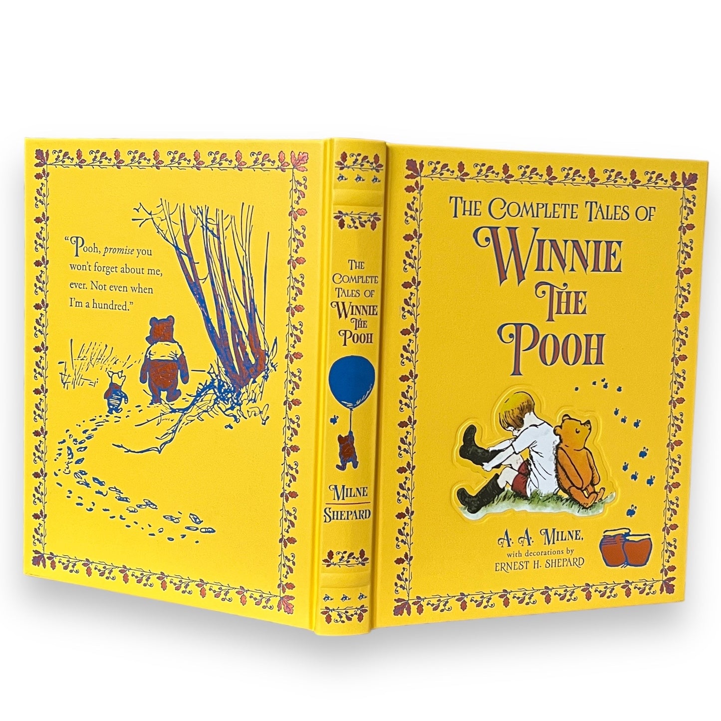 The Complete Tales of Winnie-the-Pooh by A. A. Milne - Collectible Deluxe Gift Illustrated Edition - Leather Bound Hardcover - Classic Book