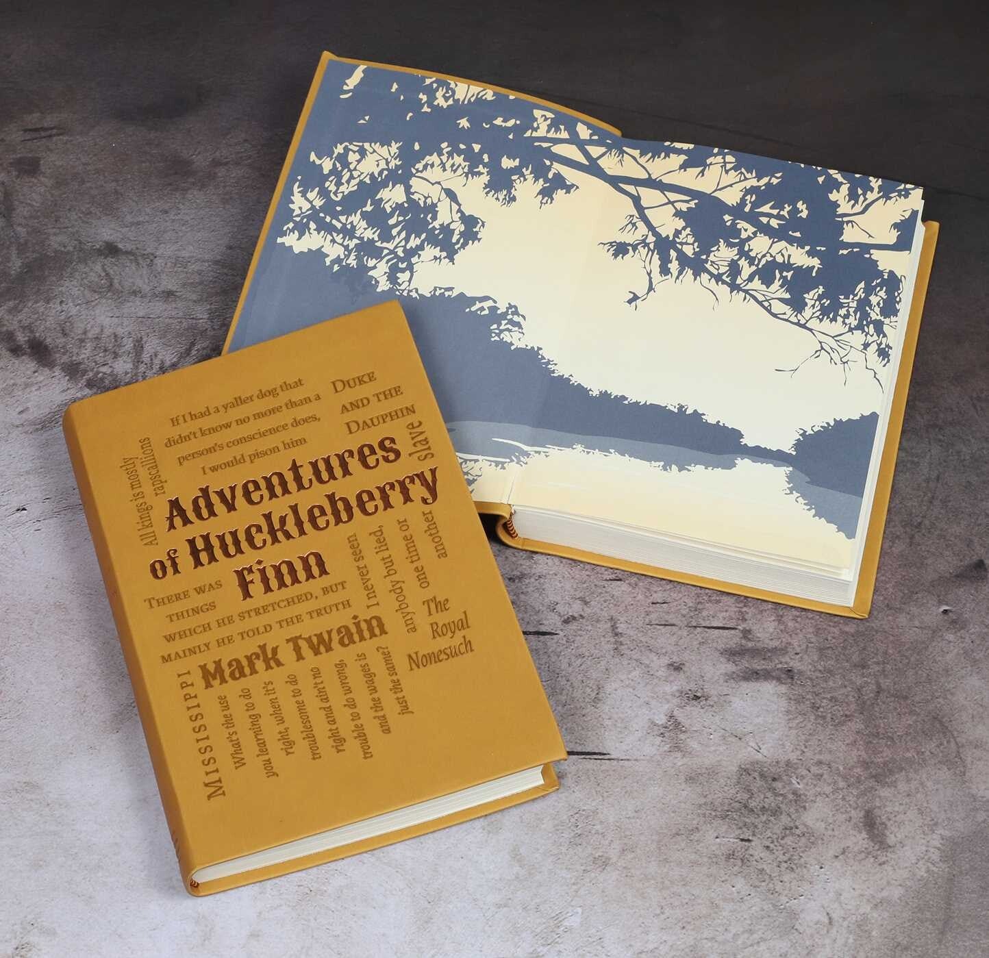 Adventures of Huckleberry Finn by Mark Twain - Collectible Deluxe Special Gift Edition - Soft Leather Feel Cover - Best Seller - Classic Book