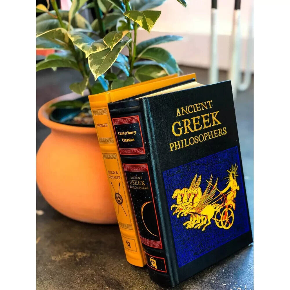 Ancient Greek Philosophers: Plato, Aristotle, Epicurus - Collectible Leather Bound Hardcover Classics