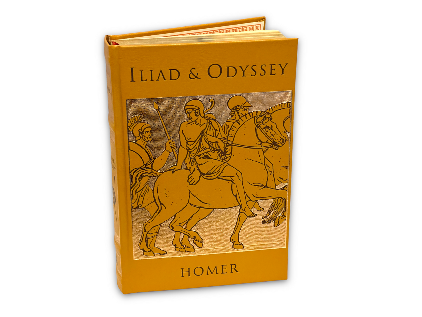 ILIAD and ODYSSEY by HOMER translated by Samuel Butler - Collectible Deluxe Edition - Leather Bound Hardcover - Best Seller - Classic Book