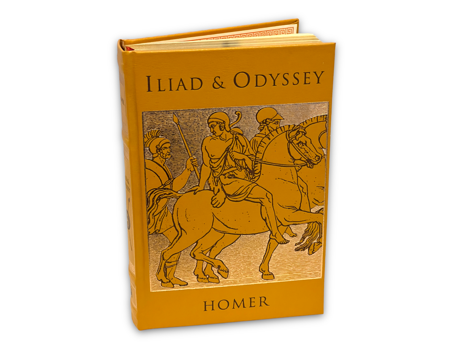 Iliad & Odyssey by Homer translated by Samuel Butler - Collectible Leather Bound Hardcover
