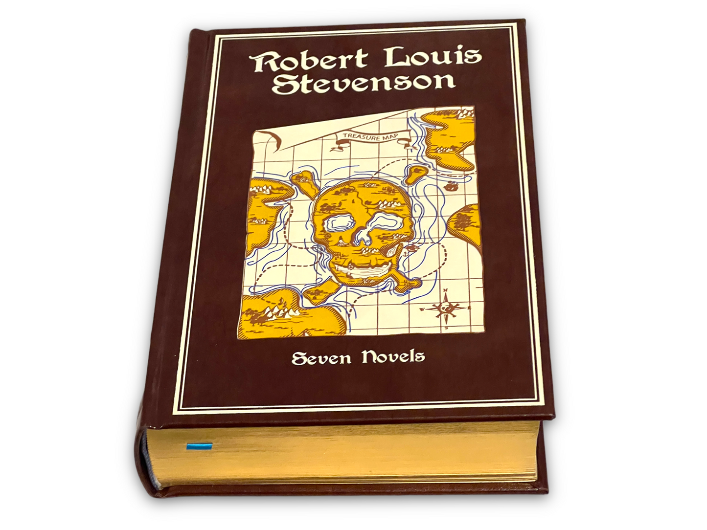 ROBERT LOUIS STEVENSON 7 Novels Treasure Island Kidnapped +5 - Collectible Deluxe Edition - Leather Bound Hardcover - Best Seller - Classic Book