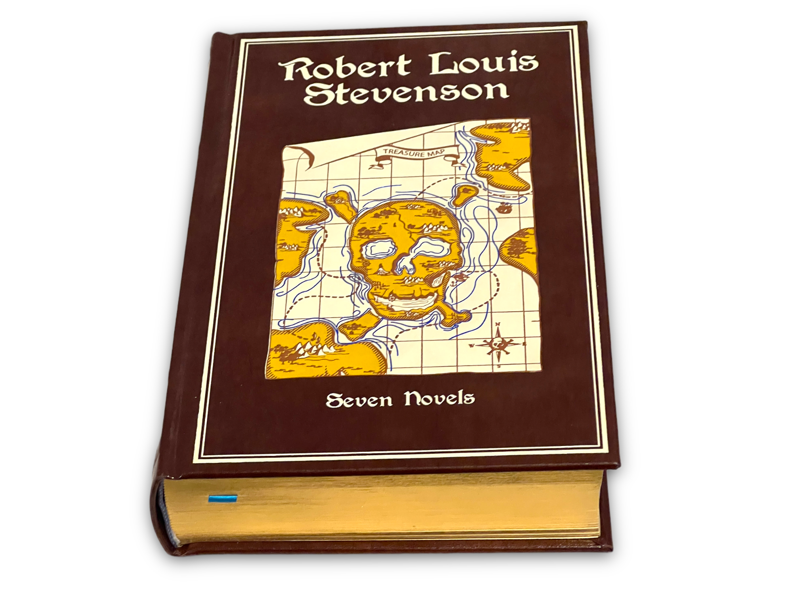 Robert Louis Stevenson Seven Novels: Treasure Island + 6 more - Collectible Leather Bound Hardcover Classics
