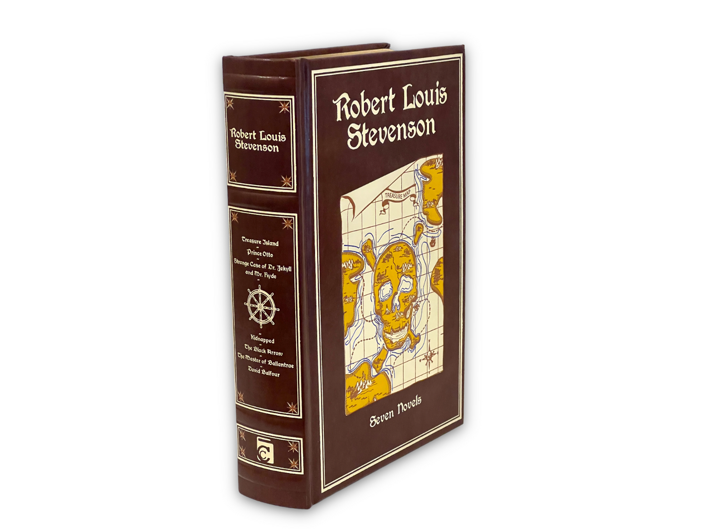 ROBERT LOUIS STEVENSON 7 Novels Treasure Island Kidnapped +5 - Collectible Deluxe Edition - Leather Bound Hardcover - Best Seller - Classic Book