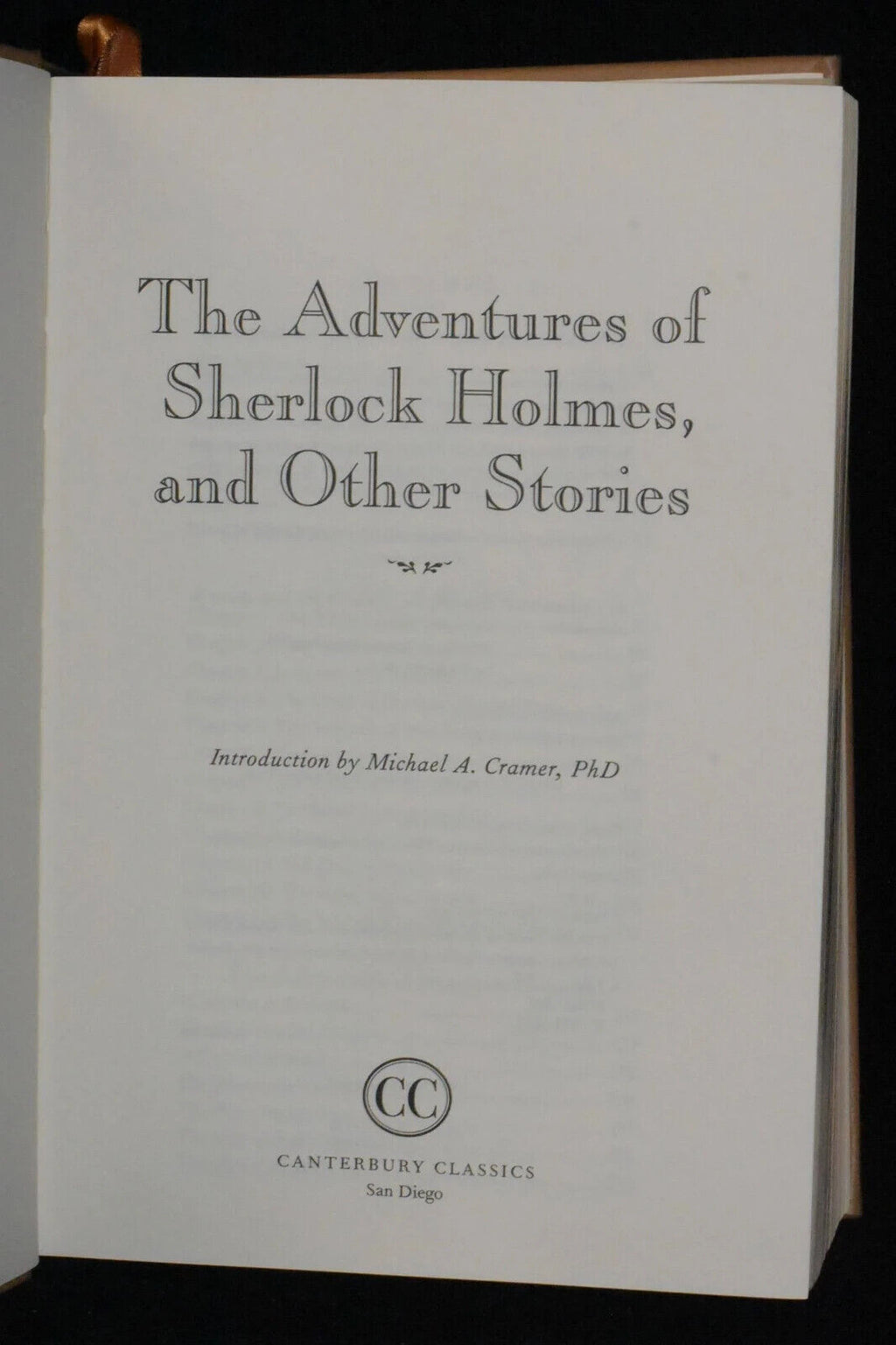 The Adventures of Sherlock Holmes and Other Stories by Conan Doyle - Collectible Leather Bound Hardcover