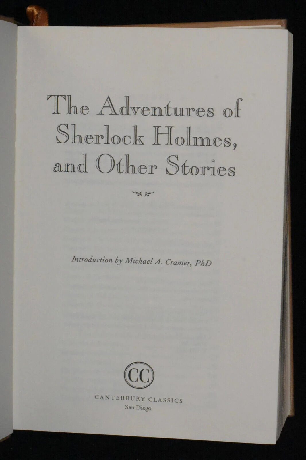 The Adventures of Sherlock Holmes and Other Stories by Conan Doyle - Collectible Leather Bound Hardcover