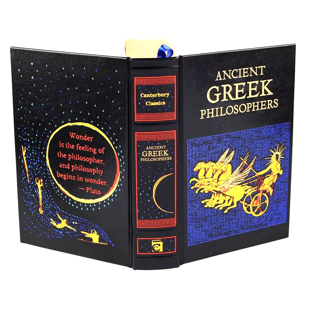 Ancient Greek Philosophers: Plato, Aristotle, Epicurus - Collectible Leather Bound Hardcover Classics