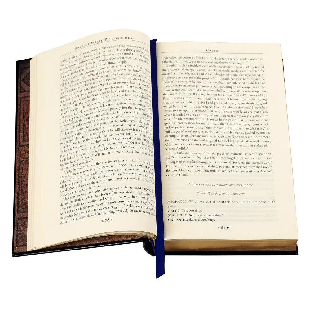 Ancient Greek Philosophers: Plato, Aristotle, Epicurus - Collectible Leather Bound Hardcover Classics