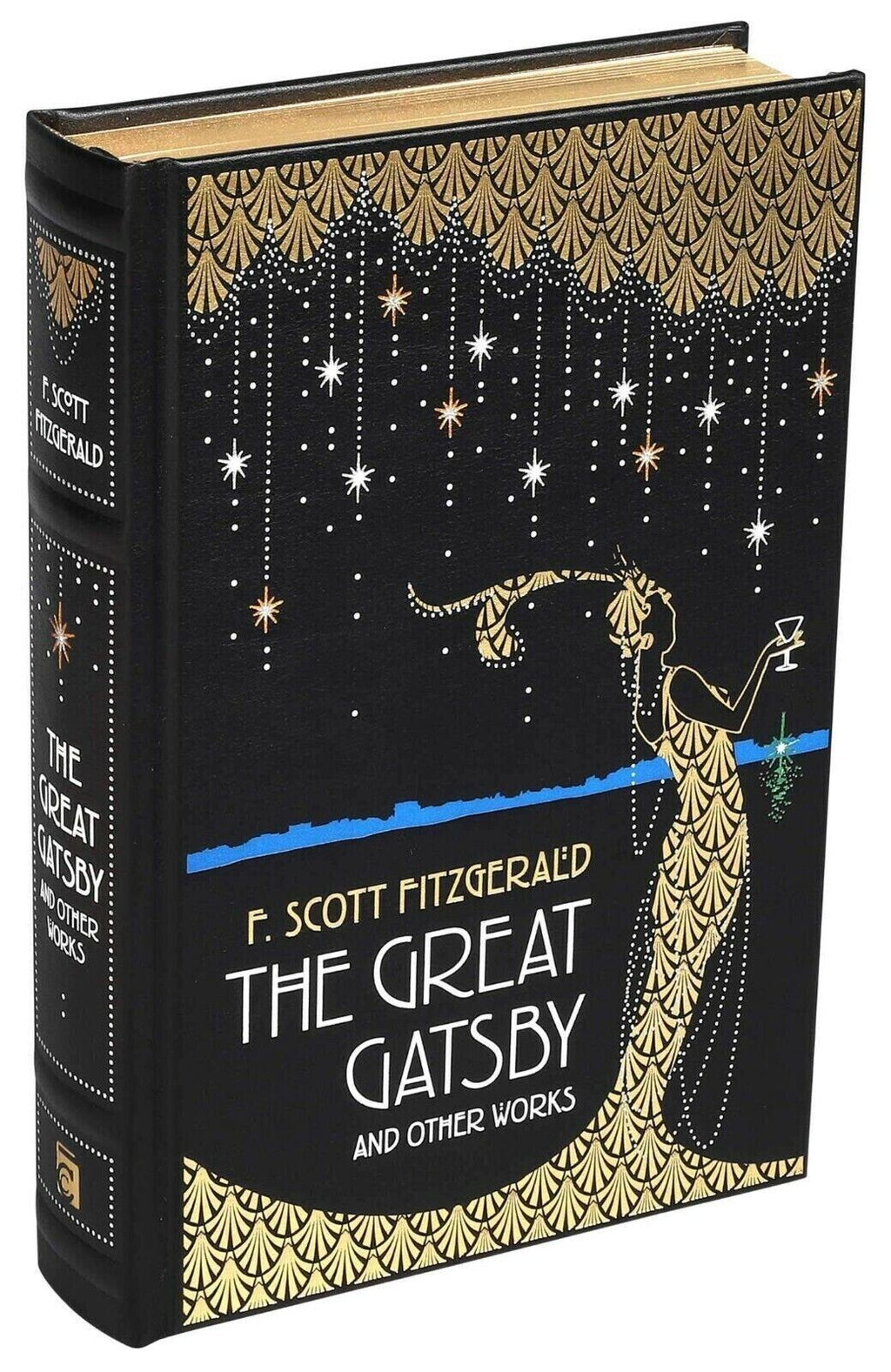 The Great Gatsby and Other Works by F. Scott Fitzgerald - Collectible Leather Bound Hardcover Classics
