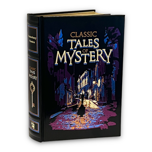 CLASSIC TALES of MYSTERY Agatha Christie Jules Verne etc - Collectible Deluxe Edition - Leather Bound Hardcover - Best Seller - Classic Book