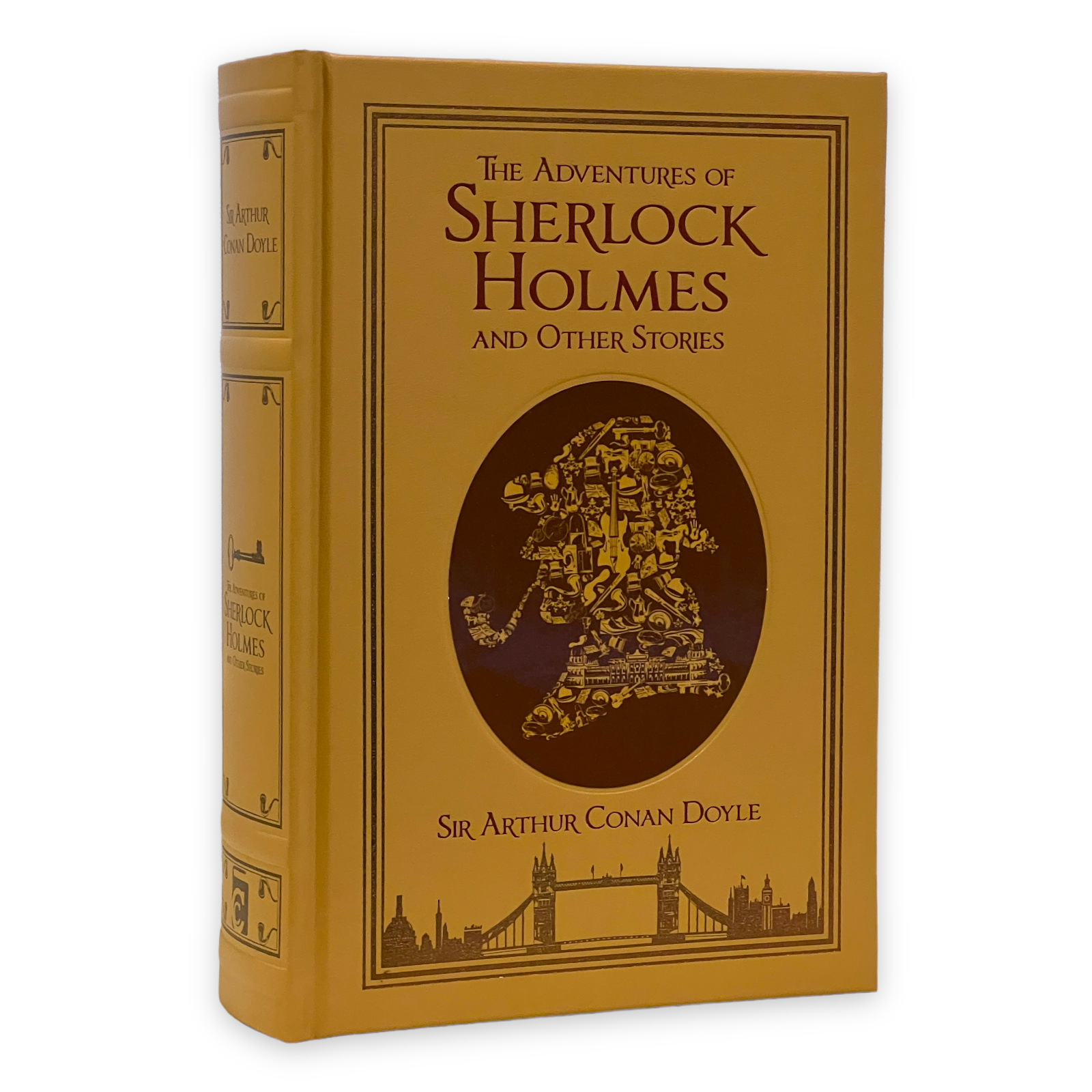 The Adventures of Sherlock Holmes and Other Stories by Conan Doyle - Collectible Leather Bound Hardcover