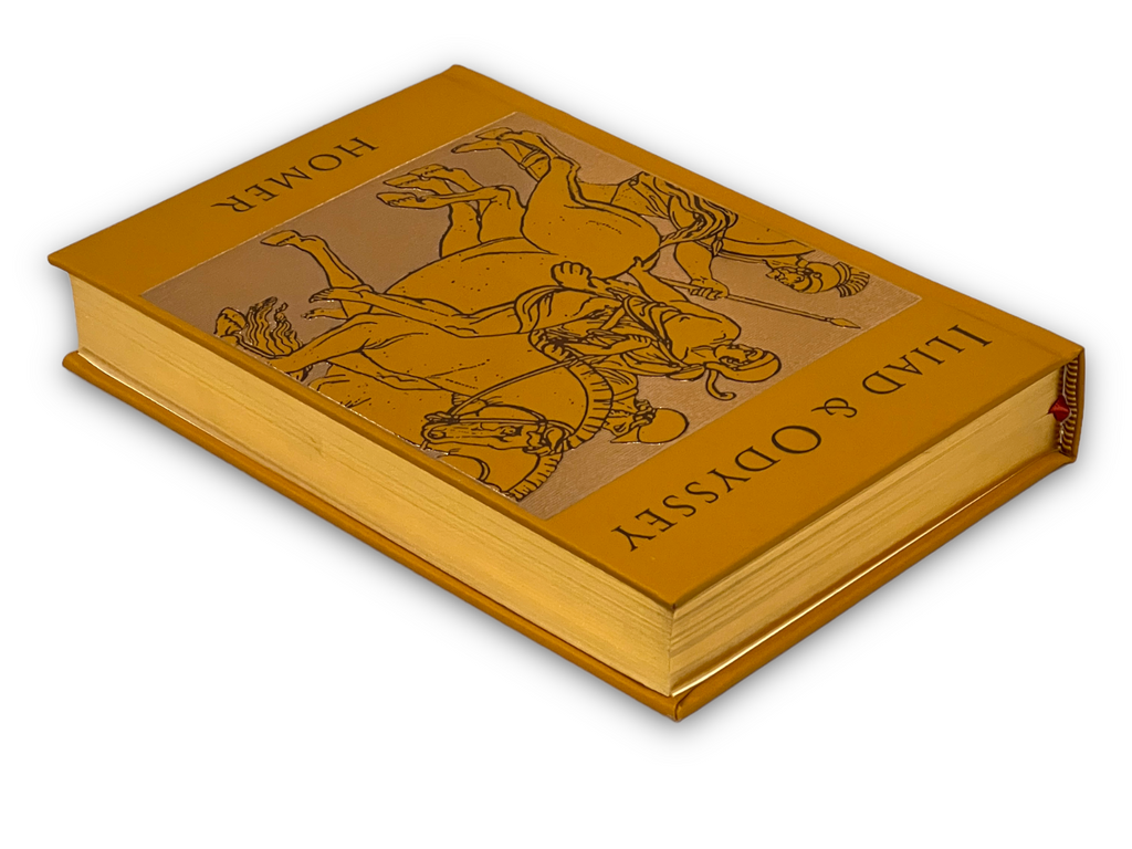 Iliad & Odyssey by Homer translated by Samuel Butler - Collectible Leather Bound Hardcover
