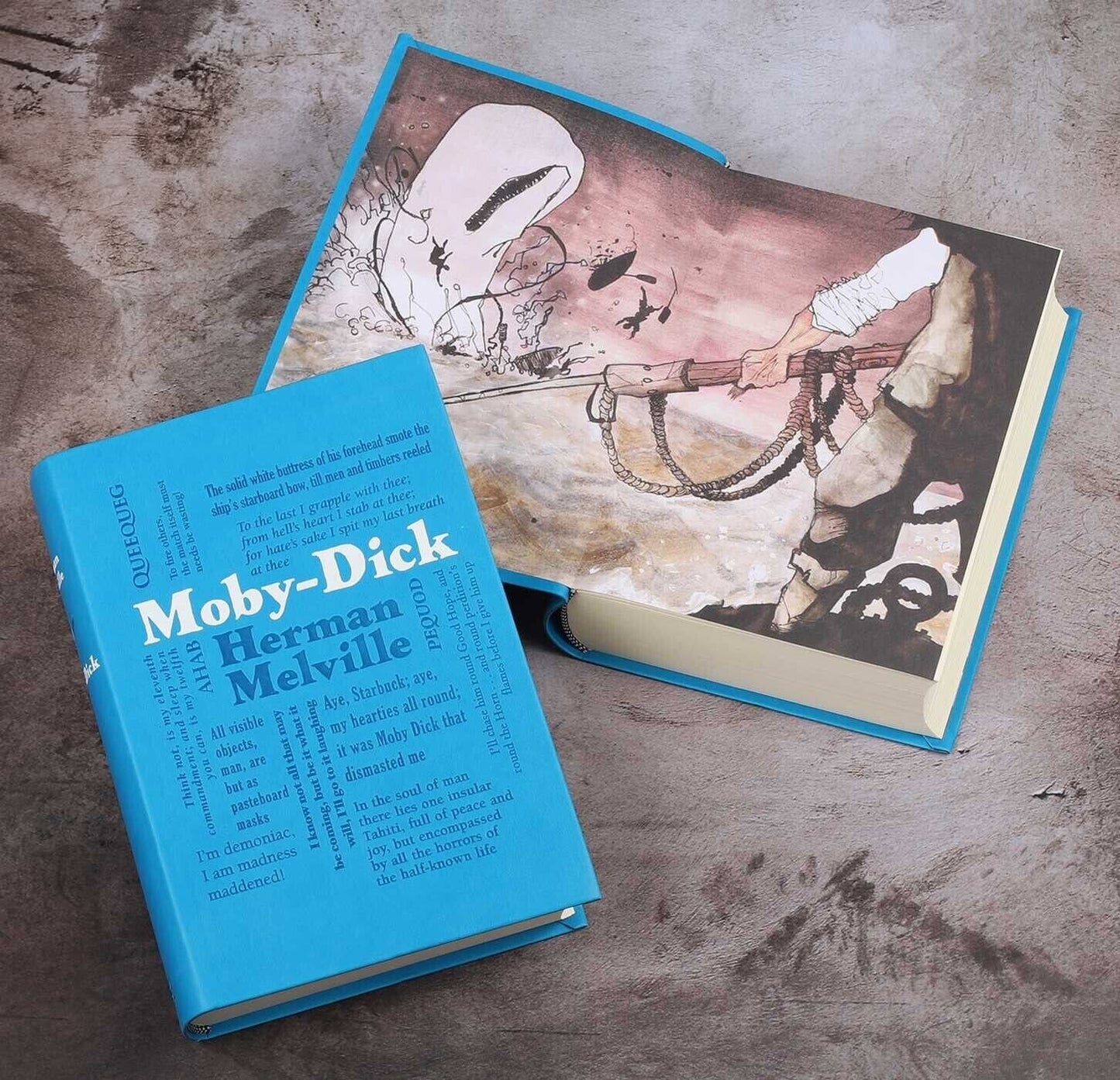 Moby Dick by Herman Melville - Collectible Deluxe Special Gift Edition - Soft Leather Feel Cover - Best Seller - Classic Book