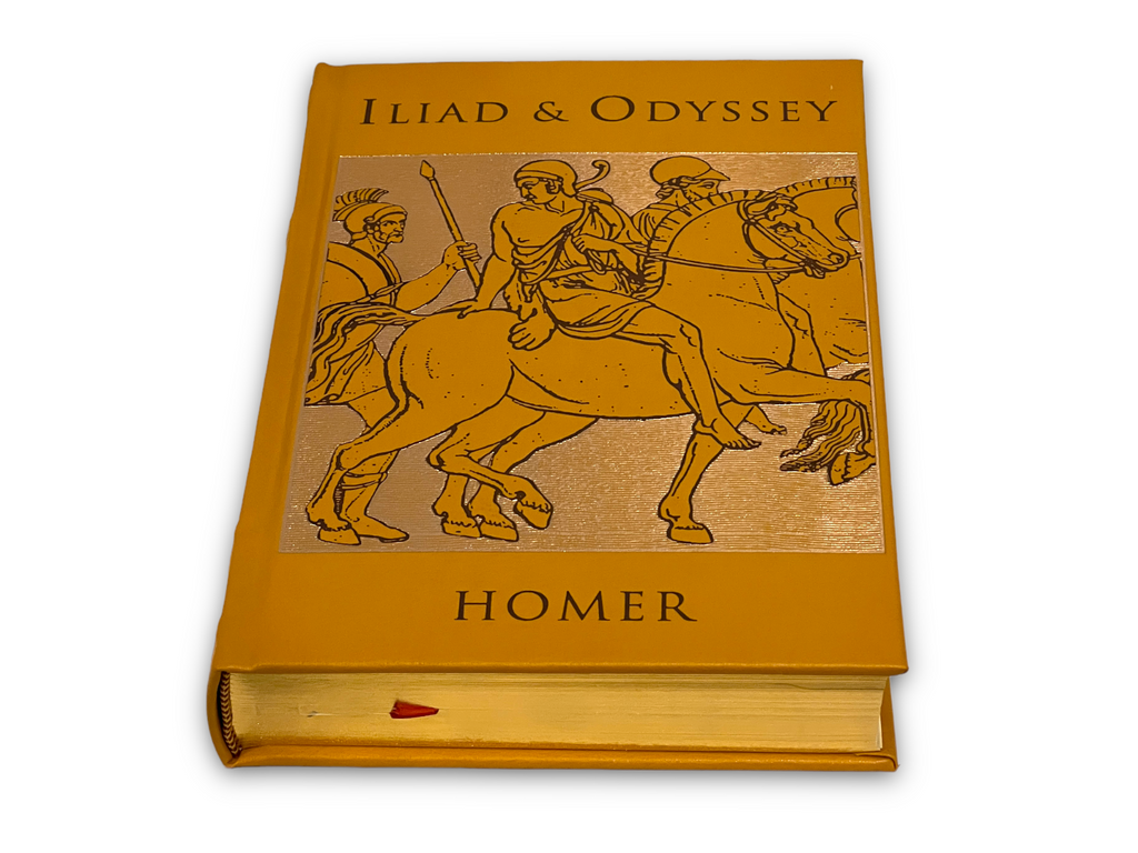 Iliad & Odyssey by Homer translated by Samuel Butler - Collectible Leather Bound Hardcover