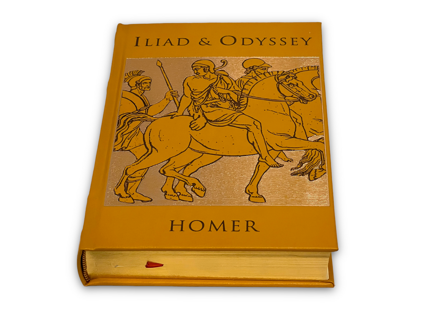 ILIAD and ODYSSEY by HOMER translated by Samuel Butler - Collectible Deluxe Edition - Leather Bound Hardcover - Best Seller - Classic Book