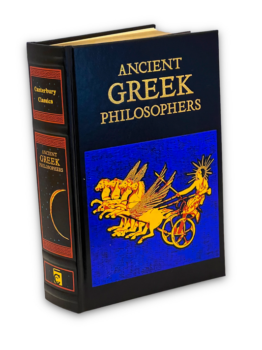 Ancient Greek Philosophers Plato Aristotle Epicurus - Collectible Deluxe Edition - Leather Bound Hardcover - Best Seller - Classic Book